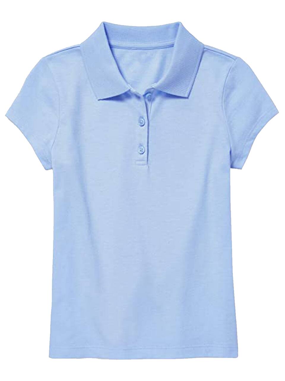 Galaxy by Harvic Short Sleeve Stretch Girl’s Pique Polo Shirt